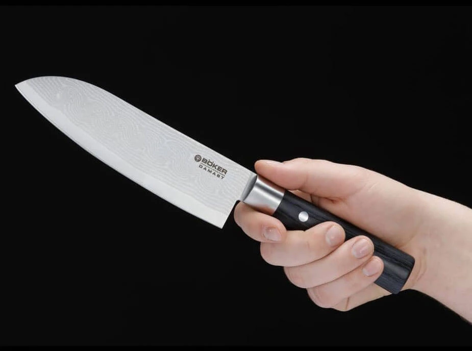 Couteau Santoku Damas 172mm | Böker Cuisine – Image 3