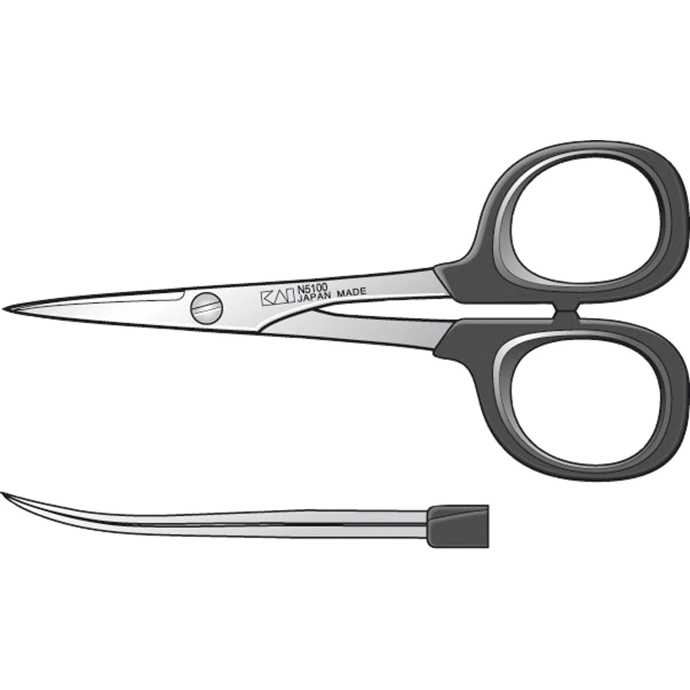 Ciseaux Couturière 100mm Lame Courbe Manche Co-Polymère Kai