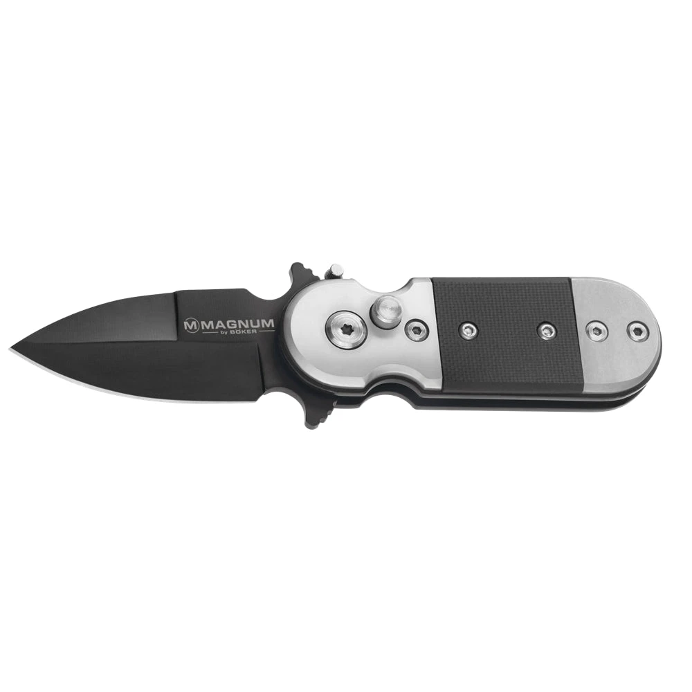 Couteau Automatique Black Lightning Manche G10/Acier Boker Magnum – Image 2