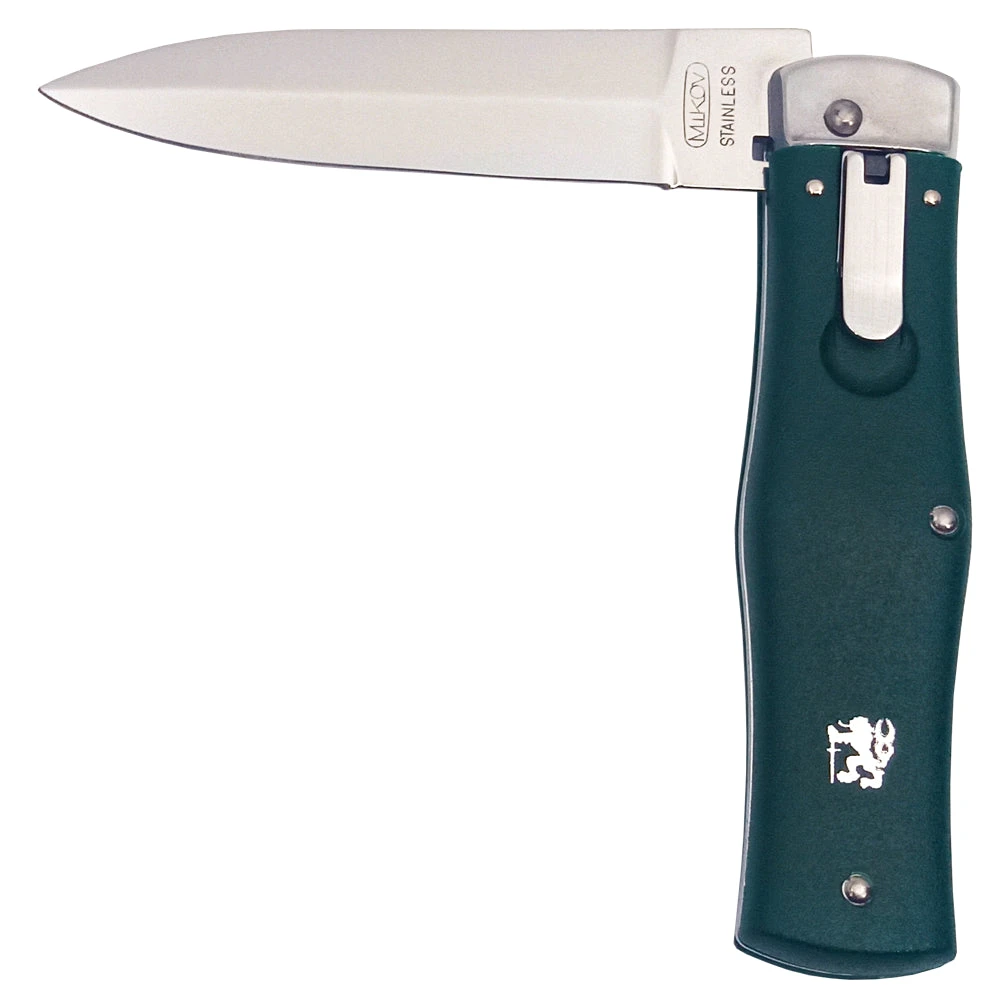 Couteau Automatique Predator Vert Manche Synthétique Mikov – Image 2