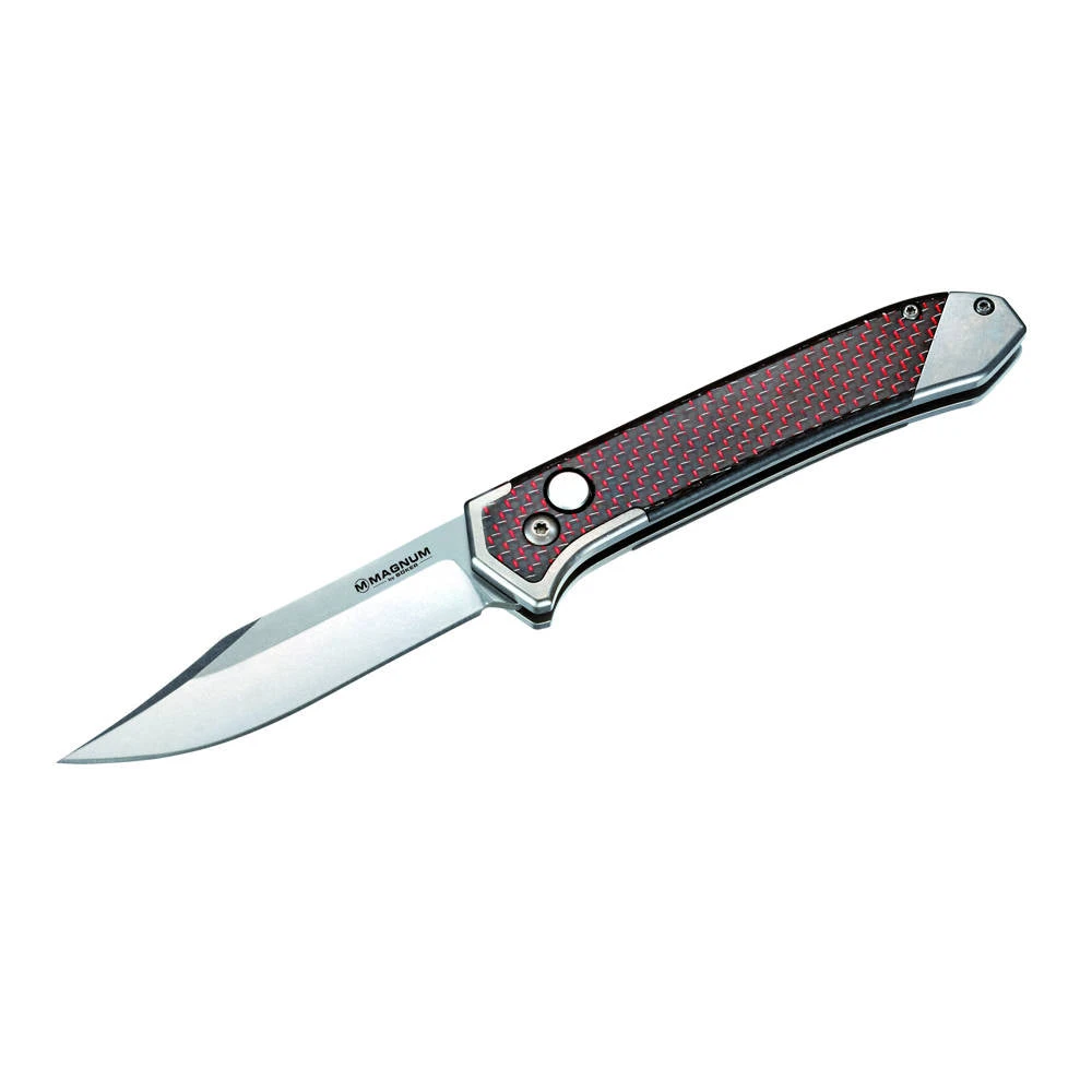 Couteau Automatique Rubico Auto Manche AcierCarbone Boker Magnum