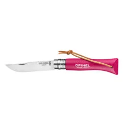 Couteau Pliant Français Baroudeur N°06 Inox Framboise Manche Bois De Charme Opinel