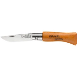 Couteau Pliant Français Tradition Carbone N°02 Manche Hêtre Opinel