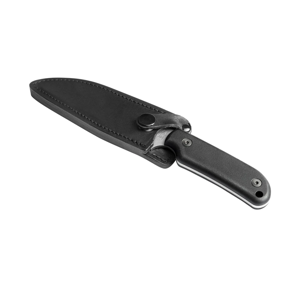 Couteau De Chasse Commandeur Noir Manche G10 TBOUTDOOR – Image 3