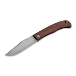 Couteau De Poche Slack Damascus Manche Cocobolo Boker Plus