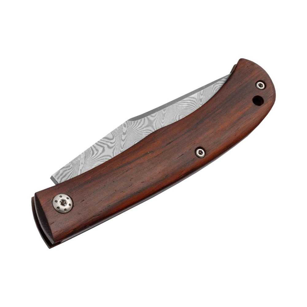 Couteau De Poche Slack Damascus Manche Cocobolo Boker Plus – Image 4