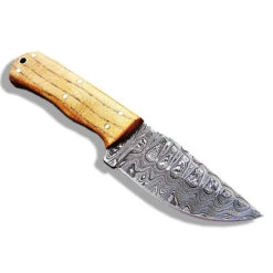 Skinner Pour Dépecer En Damas Ladder Et Manche En Bois